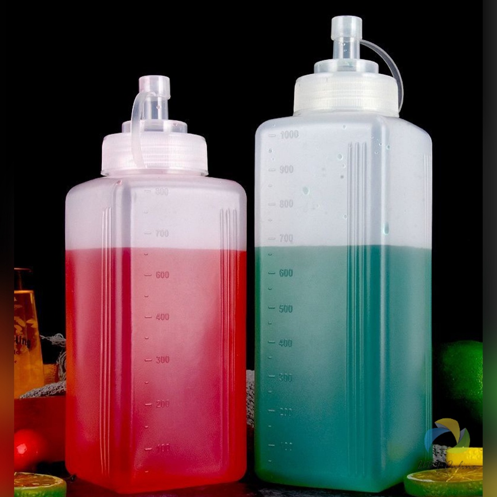 UBT ขวดบีบซอสปรุง ขนาดใหญ่ 800ML 1000ML สําหรับใส่ซอสน้ํามันมัสตาร์ด  Jam bottle - รูปที่ 2