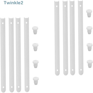 Twinkle อะไหล่ลิ้นชักสไลด์ สีขาว แบบเปลี่ยน สําหรับตู้เสื้อผ้า 8 ชิ้น