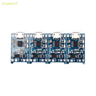 [ErudentT] โมดูลบอร์ดชาร์จลิเธียม 5V micro usb 1A 18650 4 ชิ้น ต่อล็อต [ใหม่]