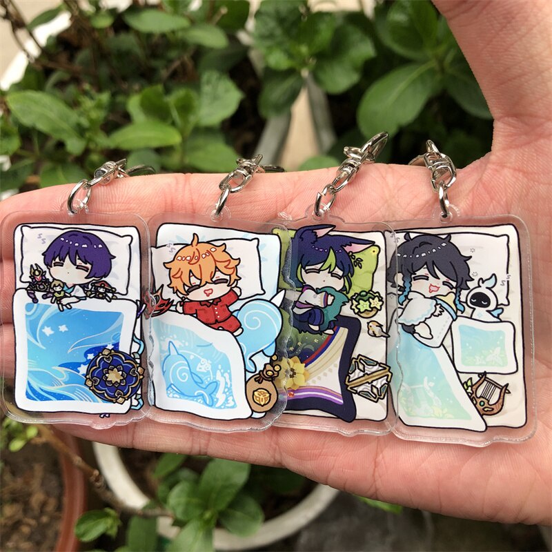 พวงกุญแจ สแตนดี้ Genshin Impact Wanderer Abyss Mage Tighnari Kamisato Ayaka Anime Manga Small Shop A