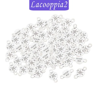 [Lacooppia2] จี้เข็มทิศ สําหรับตกแต่งสมุดภาพ สร้อยคอ DIY 100 ชิ้น