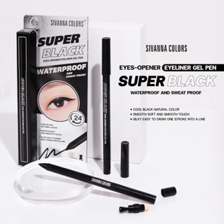 Sivanna Eyes-Opener Eyeliner Gel Pen HF947 #Super Black เจล อายไลเนอร์