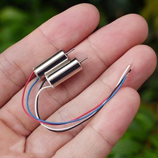 มอเตอร์คอร์ดคอปเตอร์ ความเร็วสูง ขนาดเล็ก 716 DC Coreless Motor 3.7V 4.2V 52000RPM 1 มม. DIY 2 ชิ้น