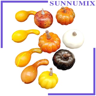 [Sunnimix] ฟักทองประดิษฐ์ ขนาดเล็ก สีผสม สําหรับตกแต่งบ้าน ร้านค้า ห้องครัว ฤดูใบไม้ร่วง