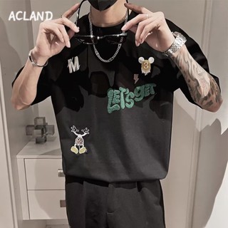 Acland เสื้อยืดผู้ชาย ผู้ชายเสื้อเชิ้ต เสื้อยืด ผ้านุ่ม ใส่สบาย ไม่หด ไม่ต้องรีด MTX2390KG8 37Z230913