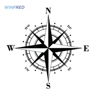 สติกเกอร์ไวนิลสะท้อนแสง ลายเข็มทิศนําทาง สําหรับติดตกแต่งรถยนต์ รถจักรยานยนต์ #H1 [Winfred.th]