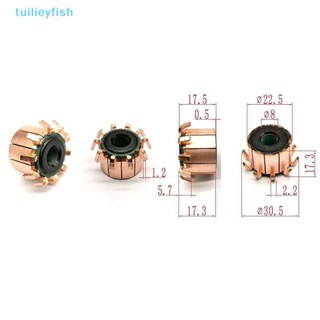 【tuilieyfish】ตะขอทองแดง 10p 8*22.5*17.5 มม. อุปกรณ์เสริม สําหรับมอเตอร์ไฟฟ้า