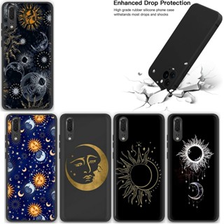 เคสโทรศัพท์ TPU แบบนิ่ม ลาย Y15 Sun and moon สําหรับ Huawei Nova 2i 3i 2 Lite 3 4E 5T 7 SE Y8S Y9S