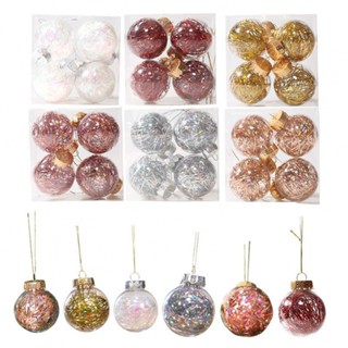 ⚡XMAS⚡Christmas Ball Xmas Ornaments 6cm For Christmas Tree Decoration Champagne