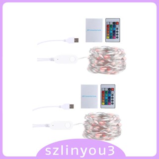 [Szlinyou3] สายไฟหิ่งห้อย LED รูปลูกโลก USB สําหรับบาร์ และหลังคา