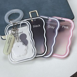 เคสใส่บัตรประชาชน แบบโลหะใส ป้องกันรอย พร้อมเชือกคล้อง สําหรับนักเรียน