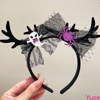 ฮาโลวีนใหม่สีดำสาขาSkullแถบคาดศีรษะสีดำสาขาHairbandตลกสยองขวัญEyeball Hairpin Party Dress Up yuee