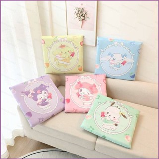 Sq2 เบาะโฟมเมมโมรี่ ลาย Sanrio Kuromi Melody Cinnamoroll Pachacco ขนาด 40x40 ซม. สําหรับตกแต่งบ้าน ออฟฟิศ