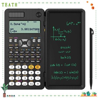 Teath เครื่องคิดเลขทางวิทยาศาสตร์ พับได้ พร้อมปากกาสไตลัส 498 ฟังก์ชั่น สําหรับโรงเรียน สํานักงาน