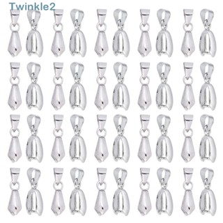 Twinkle คลิปโลหะ ทองเหลือง สําหรับหนีบสร้อยคอ ต่างหู 100 ชิ้น