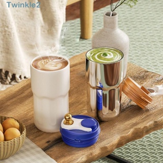 Twinkle แก้วกาแฟสเตนเลส 316 ทนความร้อน แบบพกพา 420 มล. มีฉนวนกันความร้อน สําหรับตั้งแคมป์