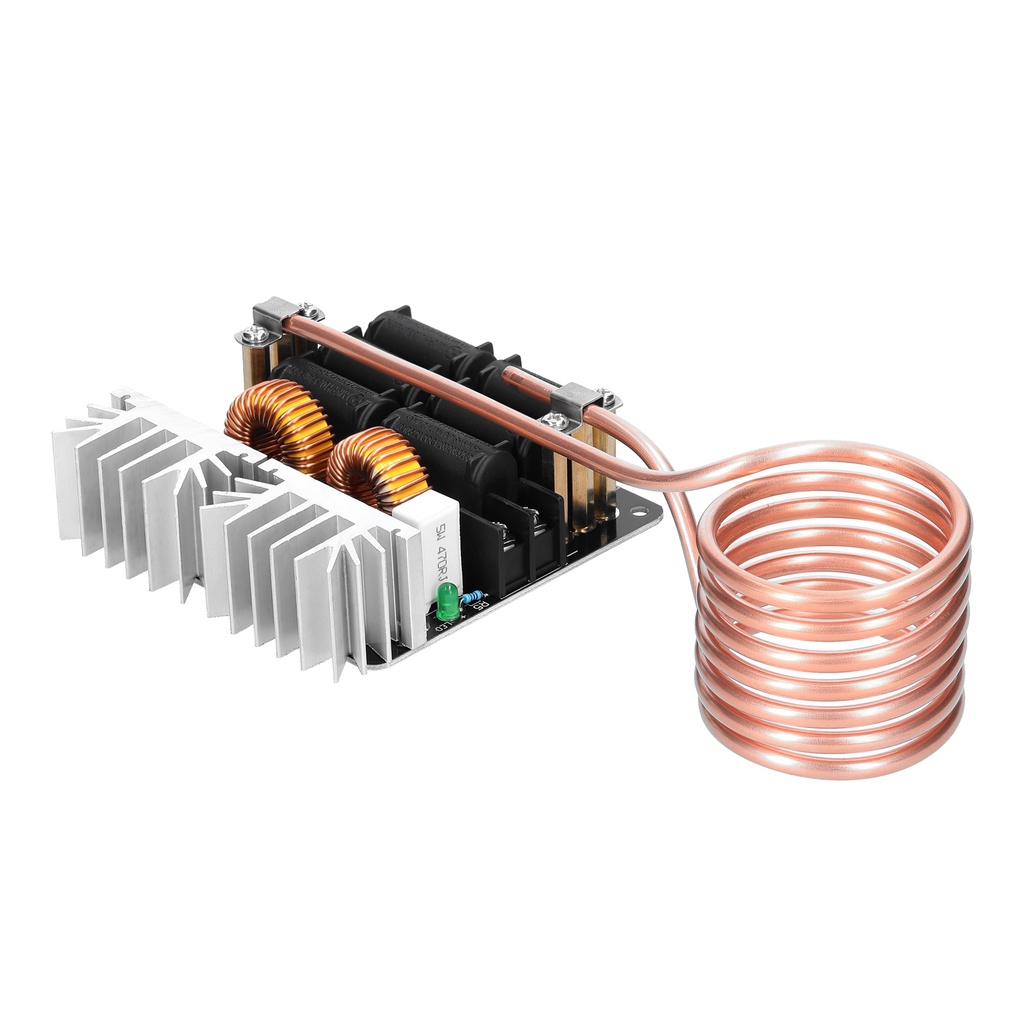Halya โมดูลบอร์ดทําความร้อน 1000W ZVS แรงดันต่ํา พร้อมท่อทองแดง สําหรับชิ้นส่วนขนาดเล็ก DIY