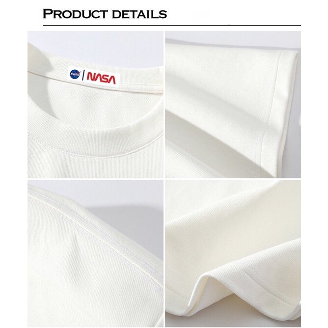 เสื้อยืดแขนสั้นคอกลม【s-5xl】ผ้าฝ้าย 100%NASA เสื้อยืดแขนสั้นนาซ่าฤดูร้อน สินค้าลิขสิทธิ์แท้Cotton 100%  [S-5XL]