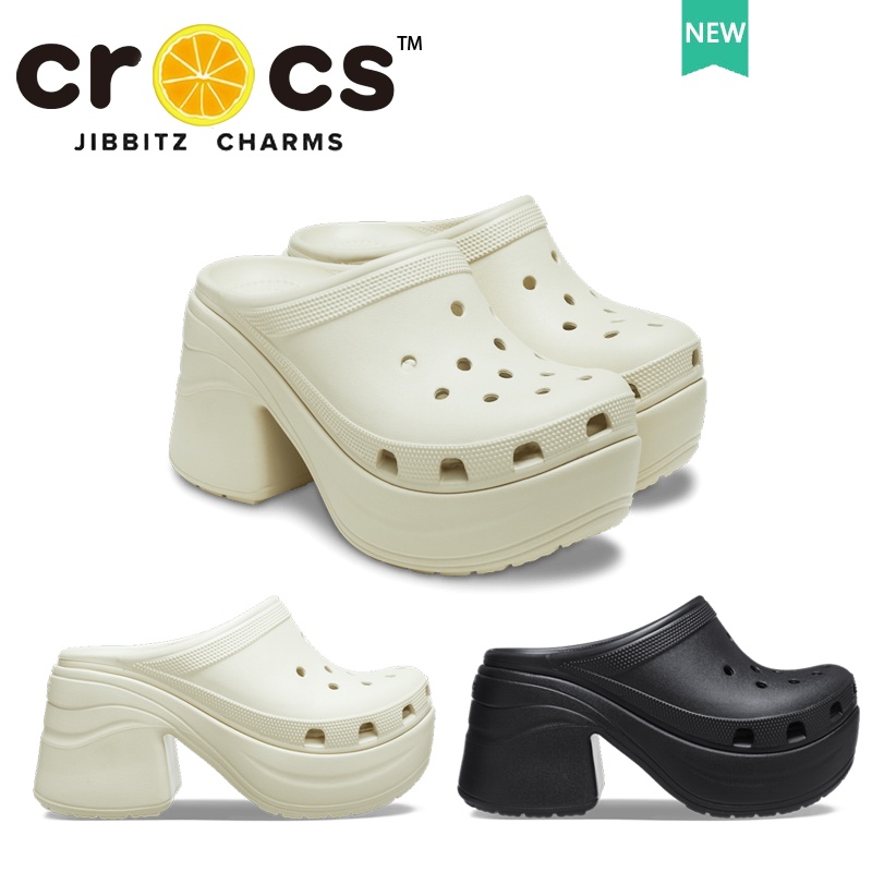 croc แท้ SIREN CLOG รองเท้ามีส้น รองเท้าพื้นหนา #208547