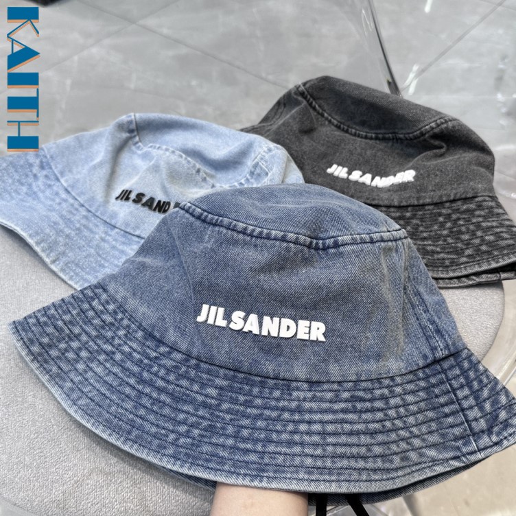 หมวกบักเก็ต ซิลิโคน พิมพ์ลายตัวอักษร JS แนวสตรีท ฤดูร้อน สไตล์คู่รัก ย้อนยุค คลาสสิก แฟชั่นยอดนิยม สไตล์เกาหลี
