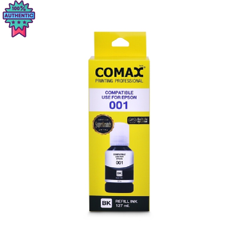 COMAX หมึกเติม หมึกสีดำ 127 มล. สำหรั Epson 001/003
