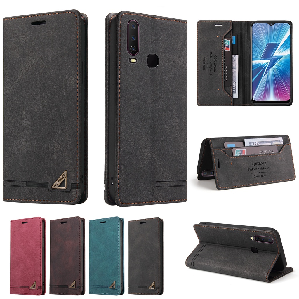 เคส case for Xiaomi Redmi 7A 8A 9A 9T 9C 10A Note 7 8T 8 9 Pro 9s เคสโทรศัพท์มือถือหนัง PU TPU ฝาพับแม่เหล็ก พร้อมช่องใส่บัตร และขาตั้ง สําหรับ เคสเรดมี Note7 Note8 Note9 Note9s RFID Blocking Retro Leather Case Flip Cover Magnetic ซองมือถือ ฝาพับหนัง