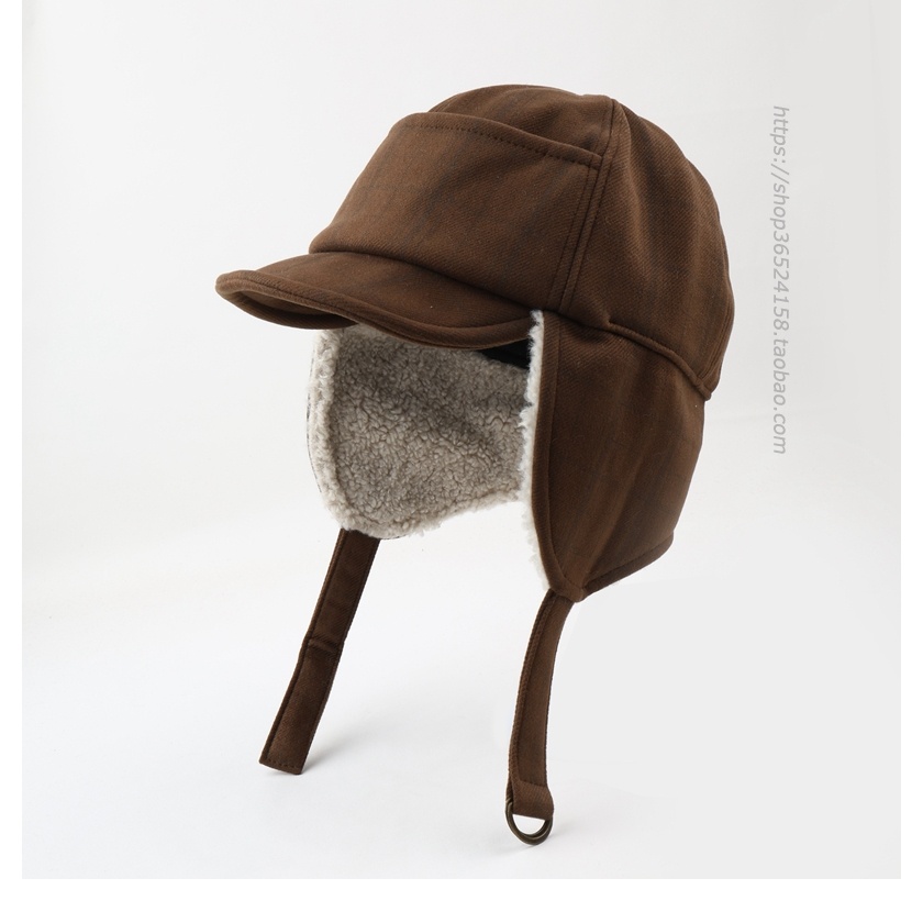 หมวกขนแกะ ป้องกันหู ให้ความอบอุ่น เหมาะกับฤดูใบไม้ร่วง และฤดูหนาว สําหรับผู้ชาย และผู้หญิง เล่นสกี