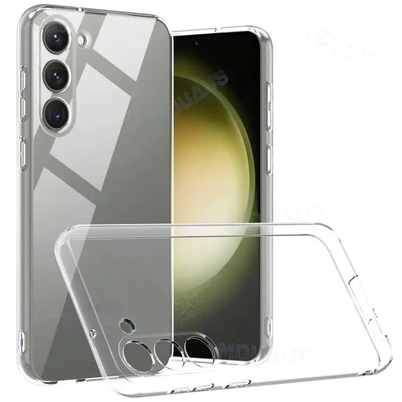 เคสโทรศัพท์มือถือแบบนิ่ม ใส สําหรับ Samsung Galaxy S20 FE S21 S22 S23 Ultra S8 S9 S10 Plus S10E Note 8 9 10 20