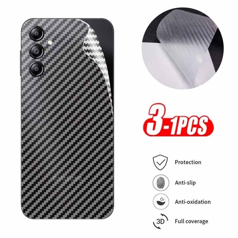 คาร ์ บอนไฟเบอร ์ กลับฟิล ์ มสําหรับ Samsung Galaxy A05 A05s A 05 S A15 A25 A35 A14 A54 A34 A24 A55 