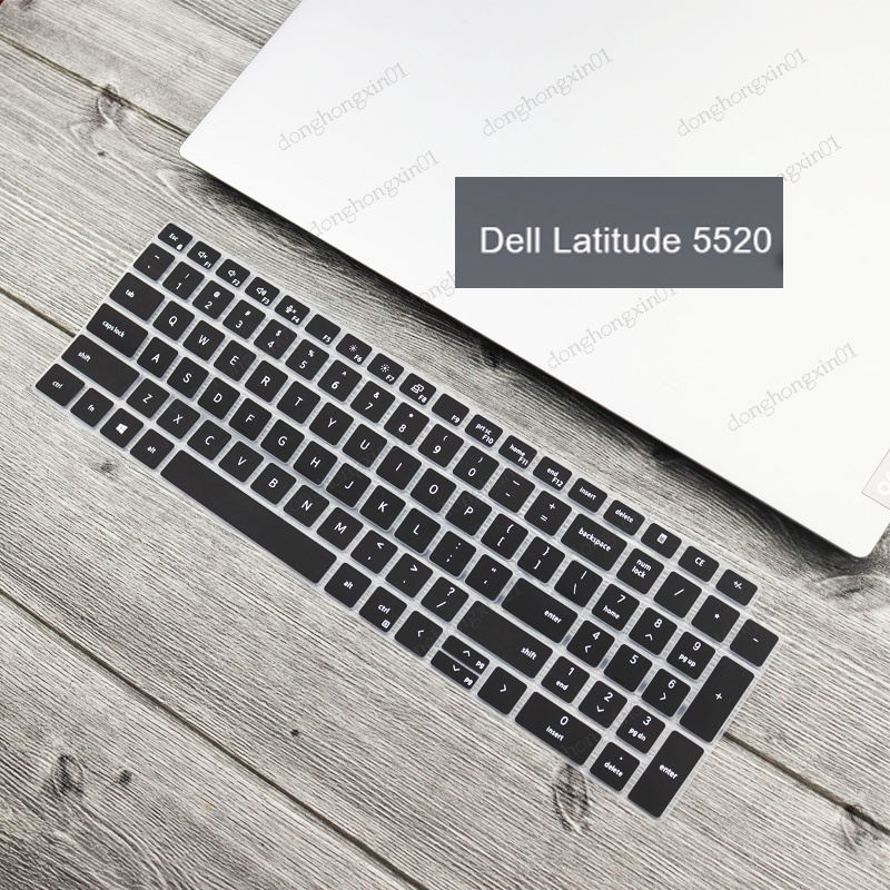 เคสคีย์บอร์ดแล็ปท็อป ซิลิโคนนิ่ม กันน้ํา กันฝุ่น 15.6 นิ้ว สําหรับ Dell Latitude 5520 Precision 3560 3571 3561