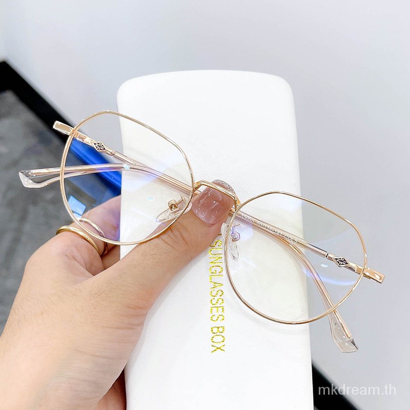 กรอบแว่น แว่นตาสายตาสั้น (-50 ถึง -600,-700,-800) 1.56/1.61HD แว่นตาแฟชั่น ตัวกรอง. กรองแสงสีฟ้า กรอบวงรี สุภาพสตรี. ผู้ชาย