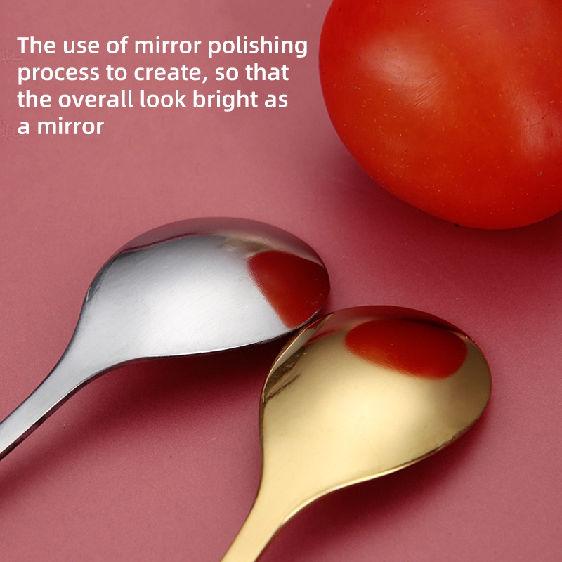 ช้อนทอง ช้อนกาแฟสแตนเลส ช้อนทานกาแฟ   RY