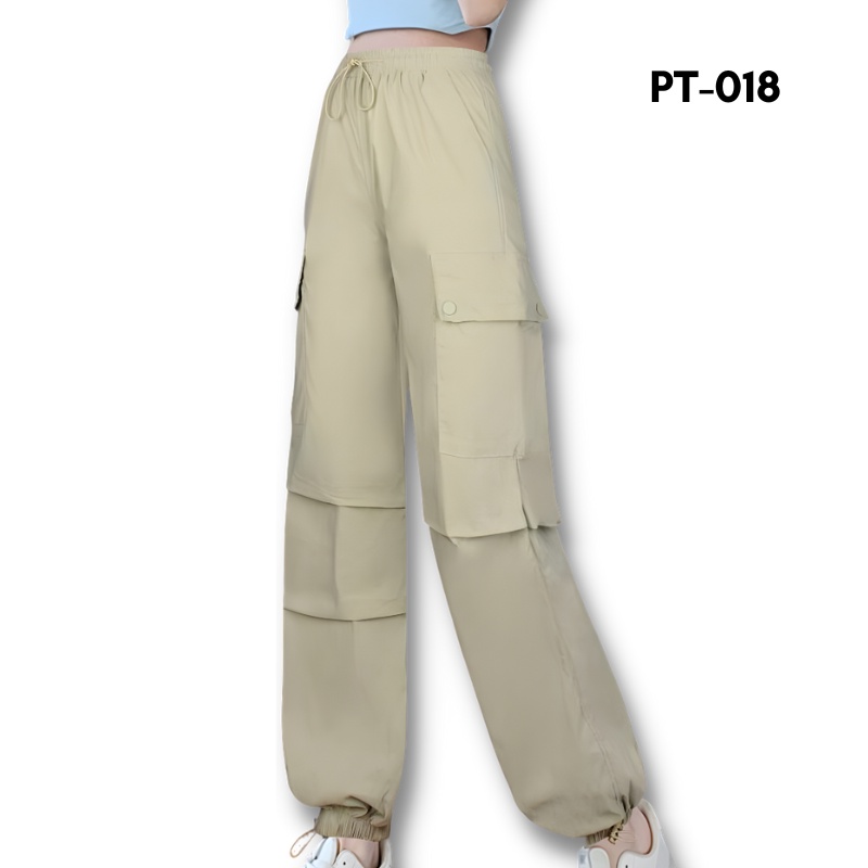 IMPORT กางเกงจ็อกเกอร์ผู้หญิง Cargo Plain Bangkok Premium (PT-018)