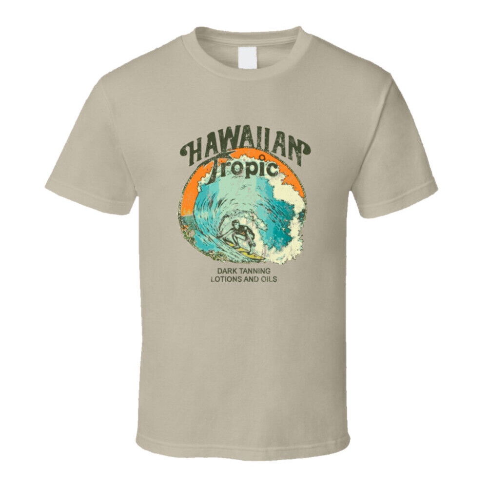 Hawaiian Tropic Dark Tanning Lotions And Oils Distressed T Shirt