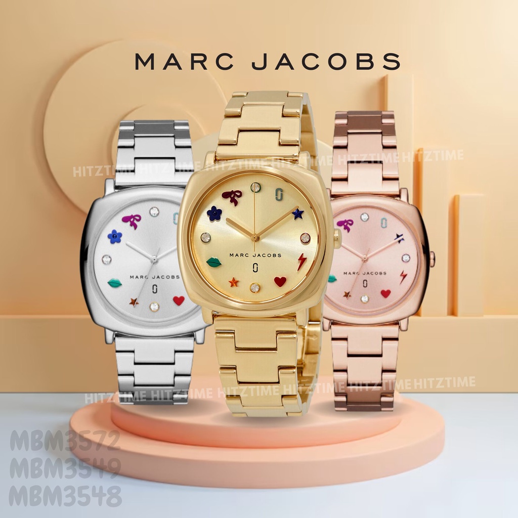 HITZTIME  นาฬิกา Marc Jacobs OWJ34 นาฬิกาข้อมือผู้หญิง นาฬิกาผู้ชาย แบรนด์เนม Brandname MJ Watch รุ่