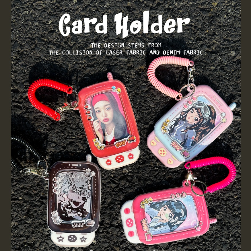 [ร้านไทย ] เฟรมการ์ด ใหม่ เฟรมการ์ดโทรศัพท์ GIGNAC ของแท้ แถม พวงกุญแจ card holder เกาหลีเกาใจ สีสดใส โพลารอยด์ 3นิ้ว