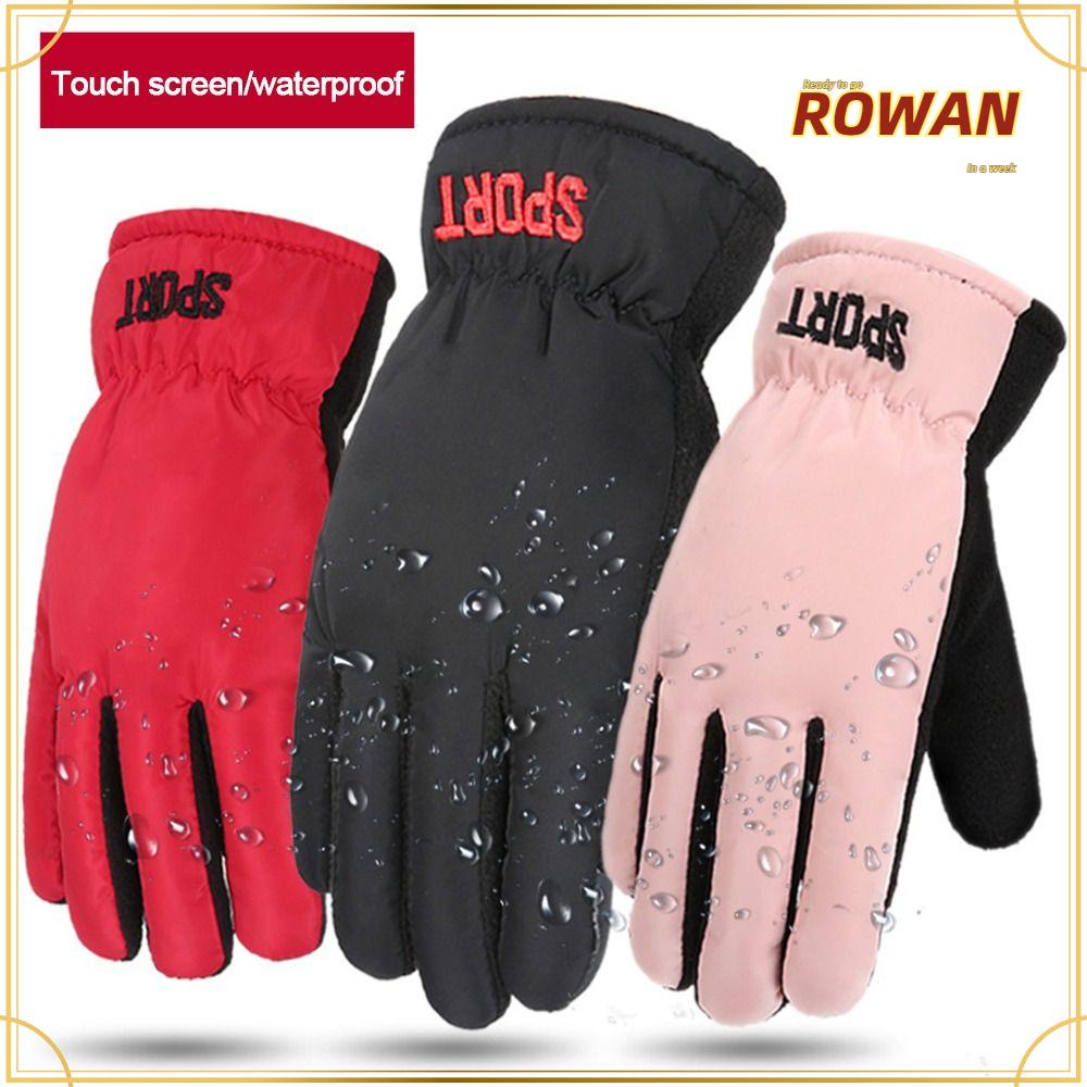 Rowans ถุงมือเล่นสกี สะดวกสบาย กันน้ํา กันลม ฤดูหนาว สโนว์บอร์ด
