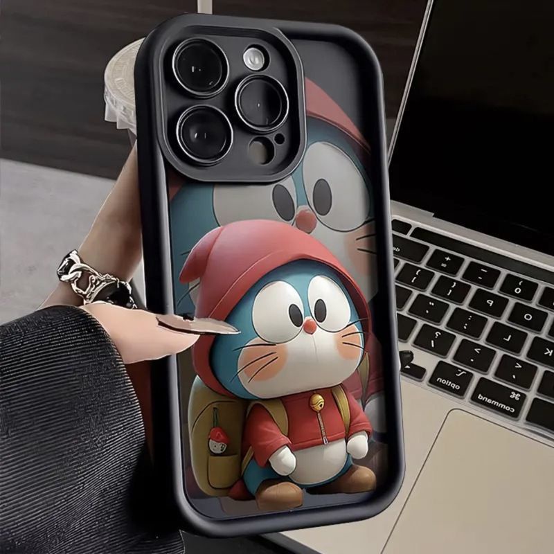เคสโทรศัพท์ Apple 15/16Promax ใหม่ iPhone14ProMax น่ารัก 13/12 Doraemon XR/XSMax Step Case
