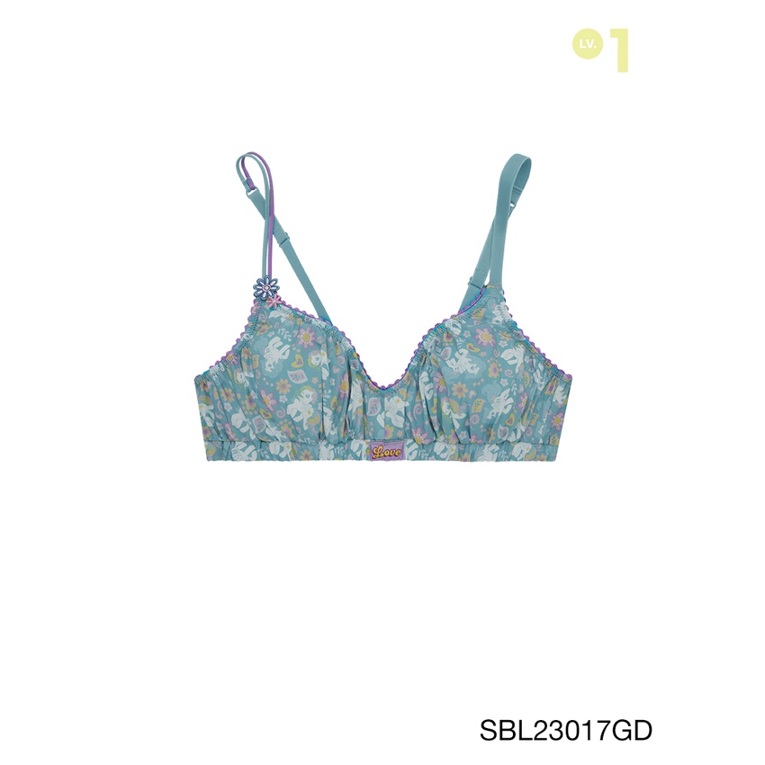 SABINA Teen My Little Pony เสื้อชั้นในไร้โครง รหัส SBL23017GD สีเขียวเข้ม