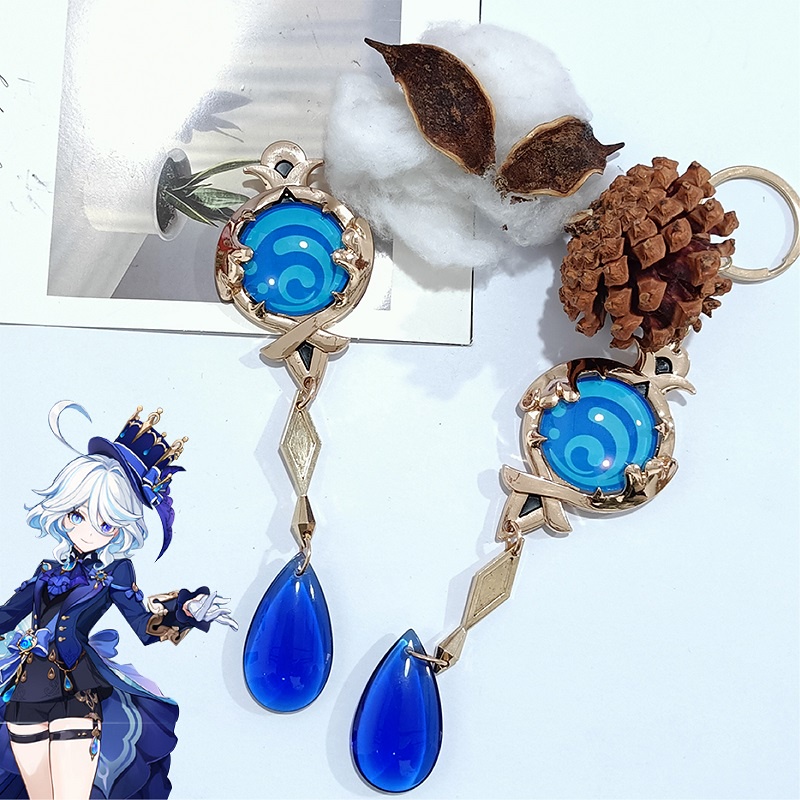 Furina พวงกุญแจโลหะ เรืองแสง ของขวัญคริสต์มาส