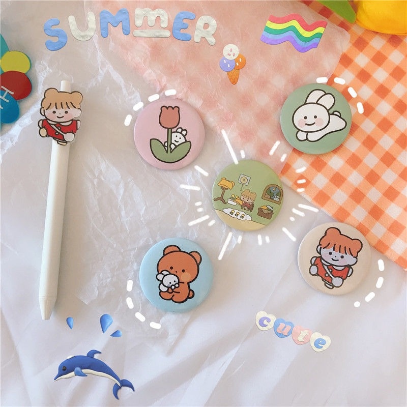 A724 เข็มกลัด ลายการ์ตูนสุ่ม ชิ้นละ 1-3 บาท ของแถม พร้อมส่งในไทย Party