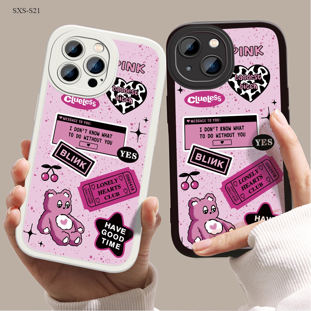 Samsung Galaxy S21 S20 FE Plus Ultra S21+ S20+ 5G เคสซัมซุง สำหรับ Strawberry Bear เคส เคสโทรศัพท์ Slim