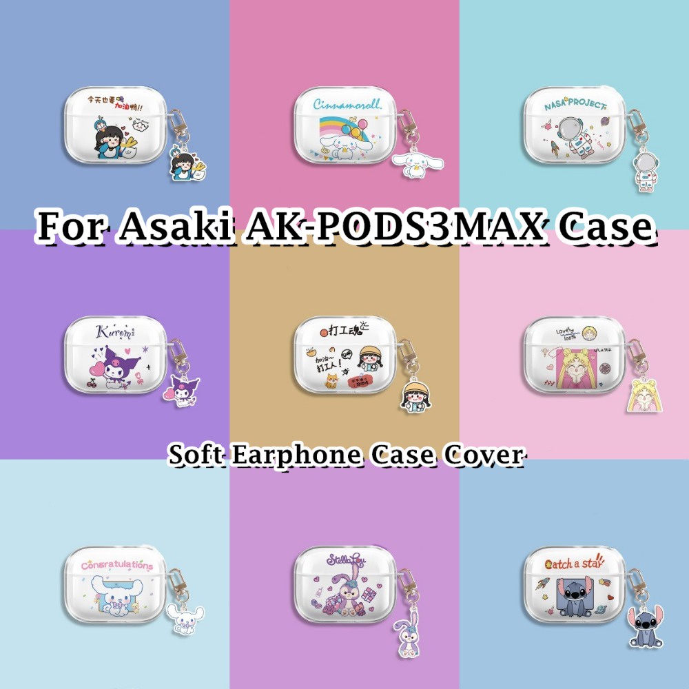 【imamura】เคสหูฟังซิลิโคนนิ่ม ลายการ์ตูนน่ารัก สําหรับ Asaki AK-PODS3MAX