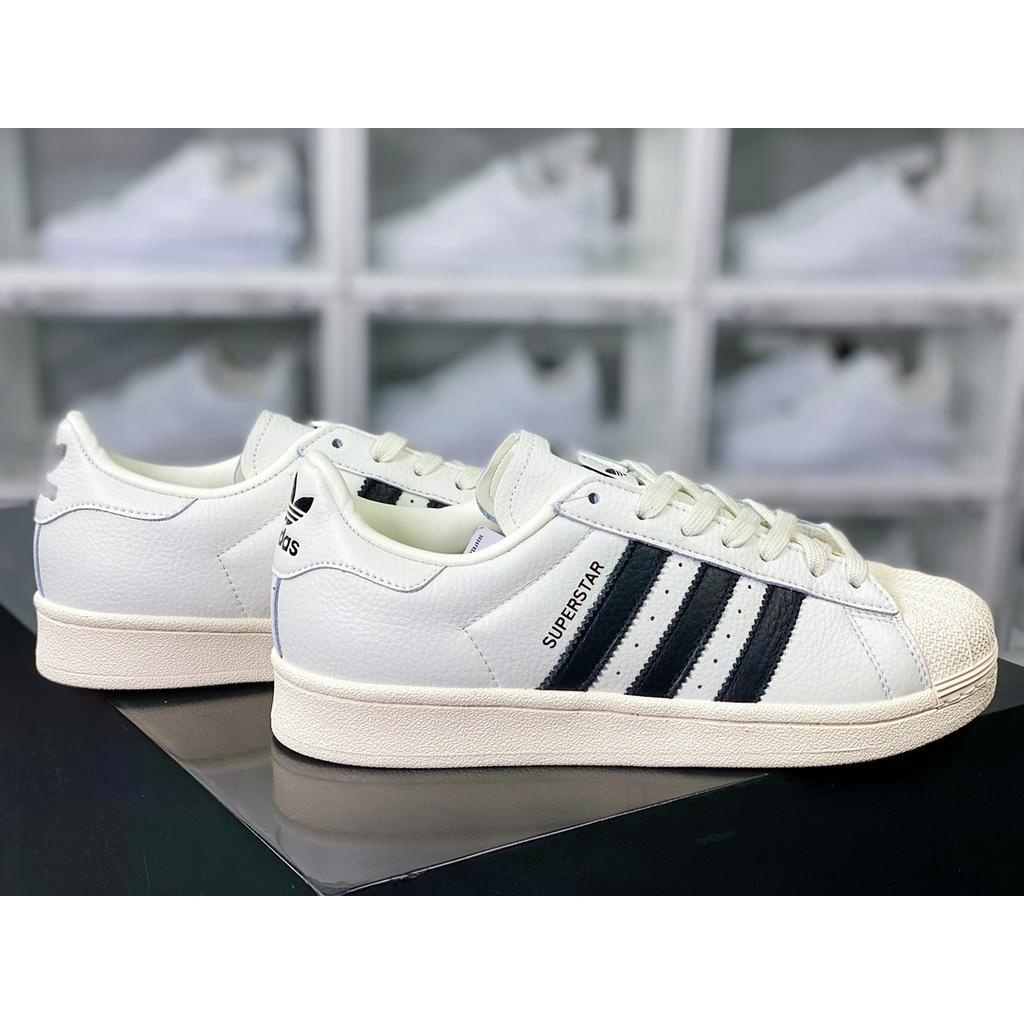 Adidas Superstar Clover White Black Leather Casual Flat Shoes Unisex Sneakers For Men Women DW5168