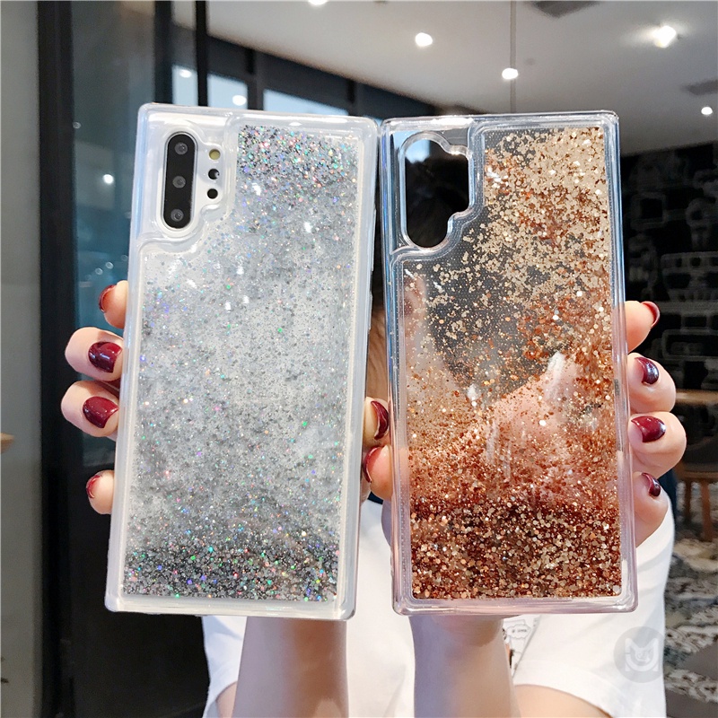 เคสโทรศัพท์มือถือ มีทรายไหล ลายดาว สีเงิน สําหรับ Samsung Galaxy A05S A05 A04S A03S A02S A14 A34 A54 A13 A23 A33 A53 A73 A12 A22 A32 A52S A72 S24 S23 S22 S21 S20Plus Ultra S23FE