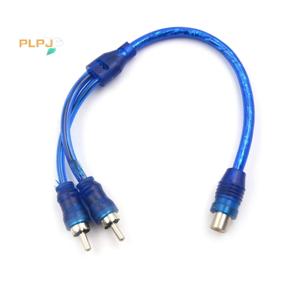 Plpj 1 RCA ตัวเมีย เป็น 2 ตัวผู้ ตัวแยกสัญญาณเสียงสเตอริโอ สายเคเบิลอะแดปเตอร์ Y ใหม่