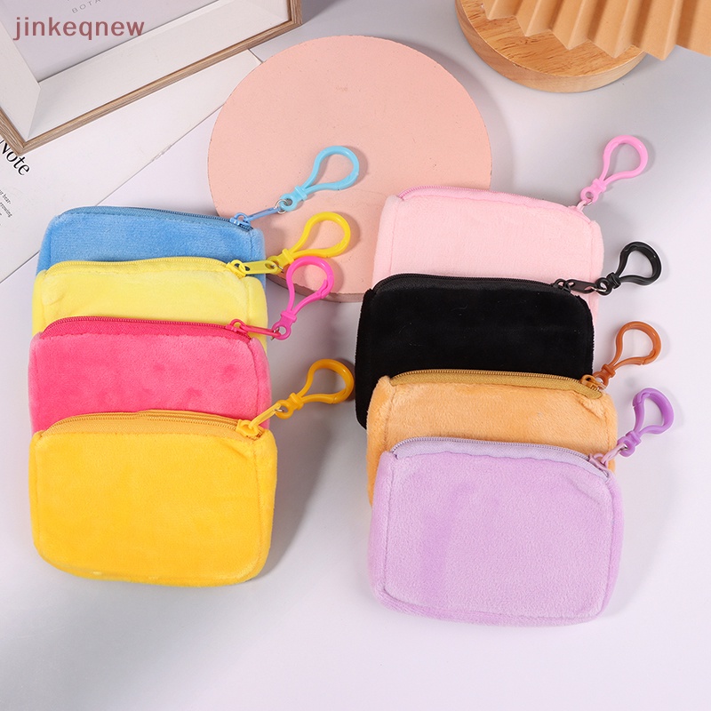 Jkth กระเป๋าสตางค์ กระเป๋าใส่เหรียญ หูฟัง กุญแจ ทรงสี่เหลี่ยม สีแคนดี้ น่ารัก สําหรับผู้หญิง JKK