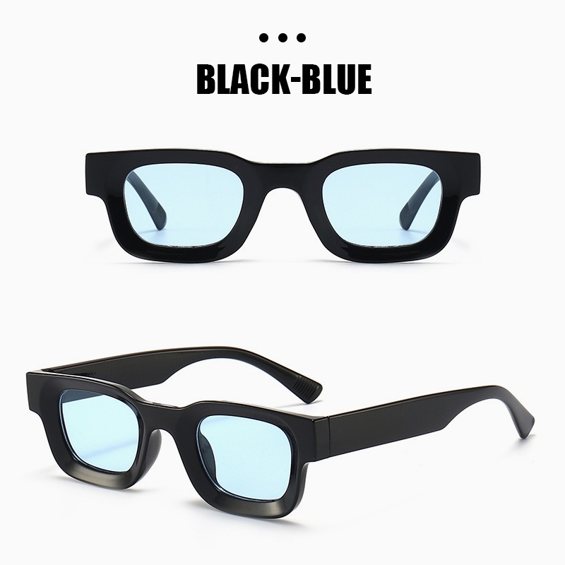 COD🌷แว่นตากันแดดแฟชั่นสไตล์เกาหลีUV400ป้องกันรังสียูวีกรอบสี่เหลี่ยมขนาดเล็กย้อนยุคแว่นกรองแสงผู้ชายและผู้หญิง-detlyet - รูปที่ 4