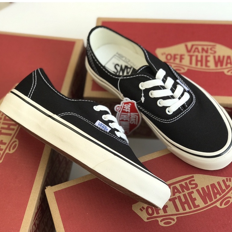 Vans Authentic 44 Dx Anaheim Factory ผ้าใบลำลอง Low-Top สีดำ รองเท้า free shipping
