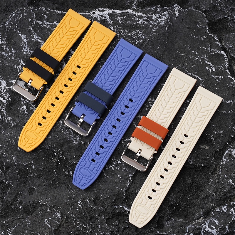 สายนาฬิกาข้อมือ ยางซิลิโคน กันน้ํา 22 มม. สําหรับ Swatch X Blancpain Five Oceans Series